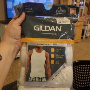 Gildan Select Men's Classic White A-Shirts